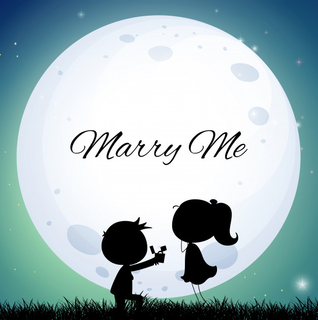 moon proposal marriage πρόταση γάμου στο φεγγάρι
